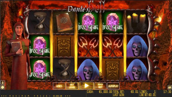 Dante's Hell Slot Game Reels