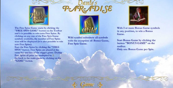 Dante's Paradise Slot Game Features