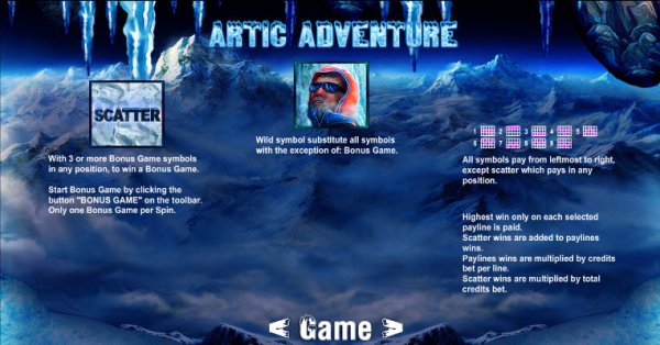Artic Adventure Slot Features