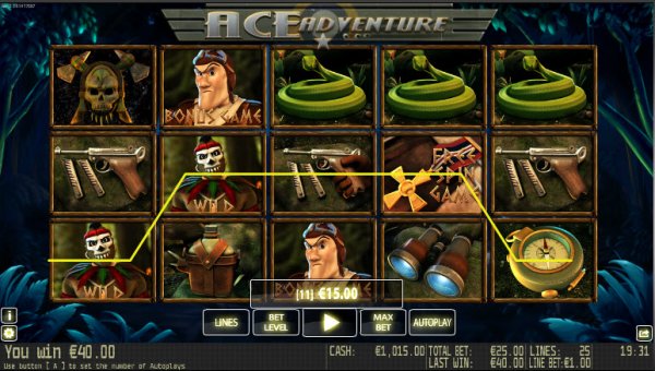 Ace Adventure Slot Game Reels