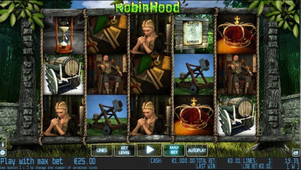 Robin Hood Slots Game Reels