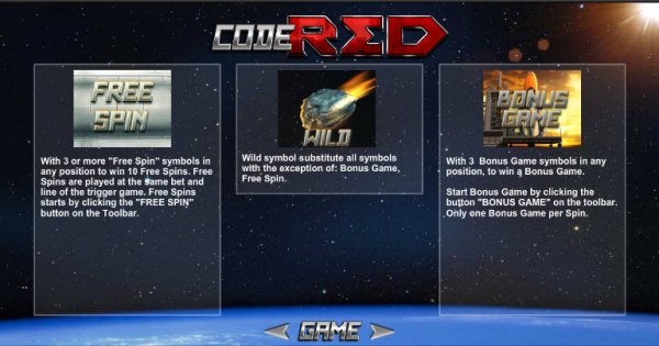 Code Red Slot Features