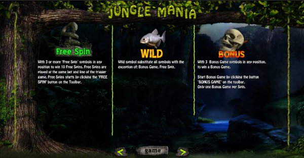 Jungle Mania Slot Feature