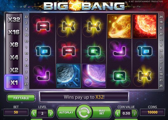 Big Bang Slot Game Reels