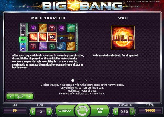 Big Bang Slot Features