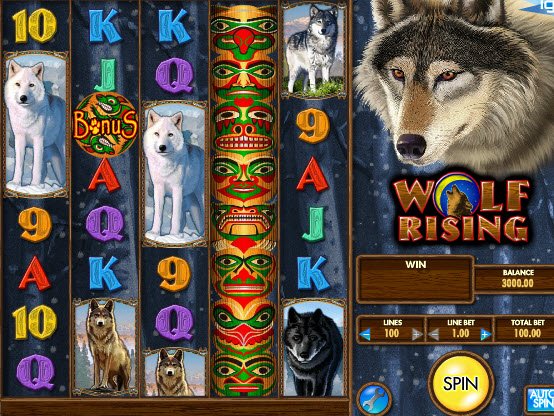 Wolf Rising Slot Game Reels