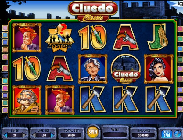 Cluedo Classic Slot Game Reels