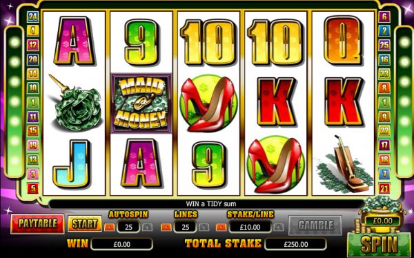 Maid O' Money Slot Game Reels