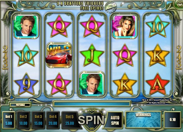 Beverly Hills 90210 Slot Game Reels