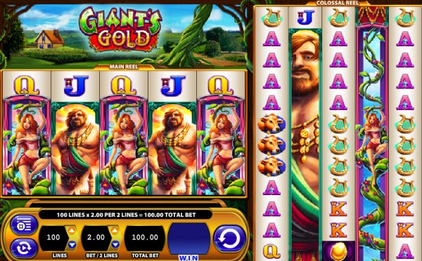 Giant's Gold Slot Game Reels