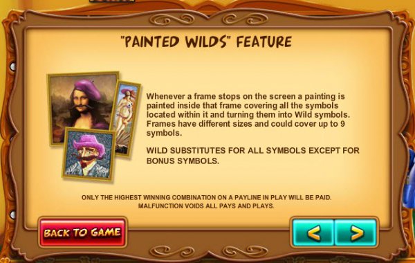 Pablo Picasslot Painted Wilds Feature