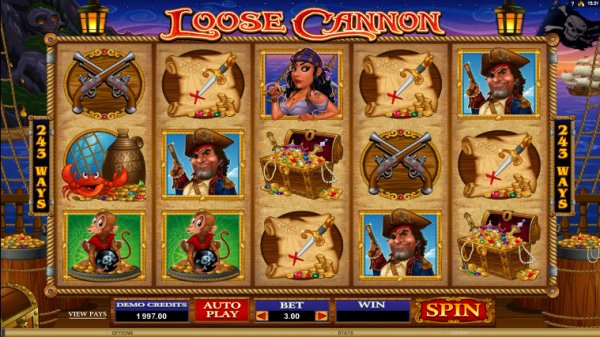 Loose Cannon Slot Game Reels