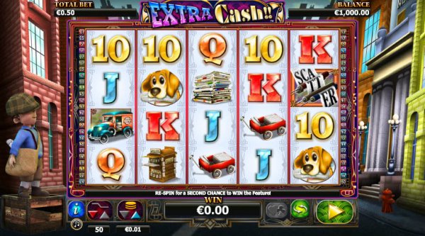Extra Cash Slot Game Reels