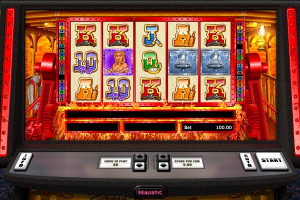 Riverboat Gambler Slot Game Reels