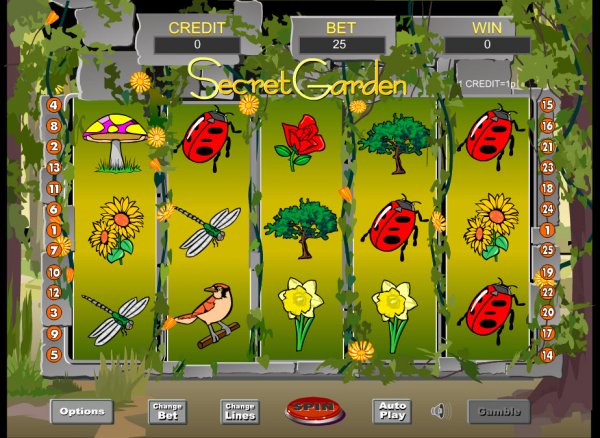 Secret Garden Slot Game Reels
