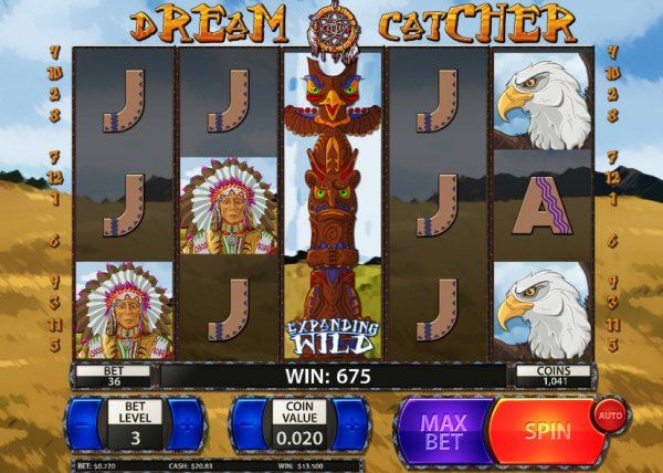 Dream Catcher Penny Slot Game Reels