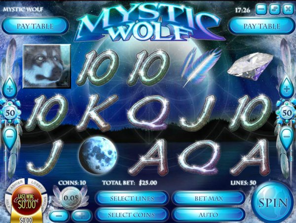 Mystic Wolf Slot Game Reels