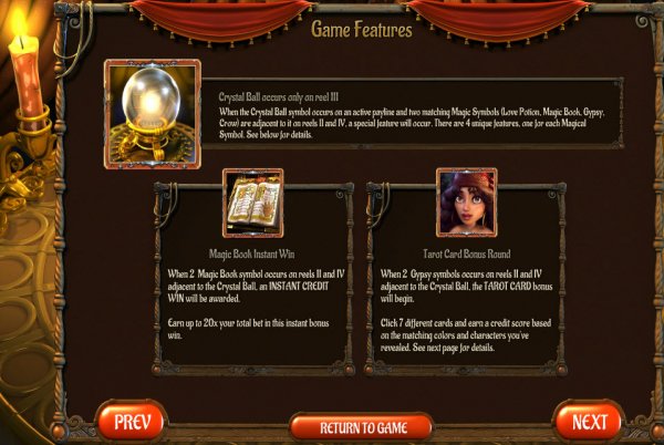 Gypsy Rose Slot Bonus Games