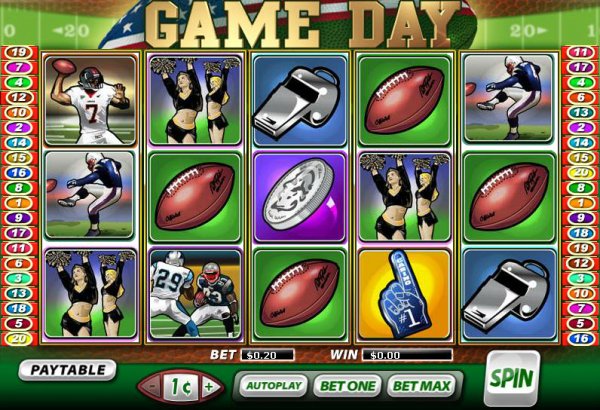 Game Day Slot Game Reels