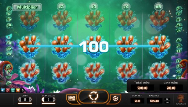 Fruitoids Slot Game Reels