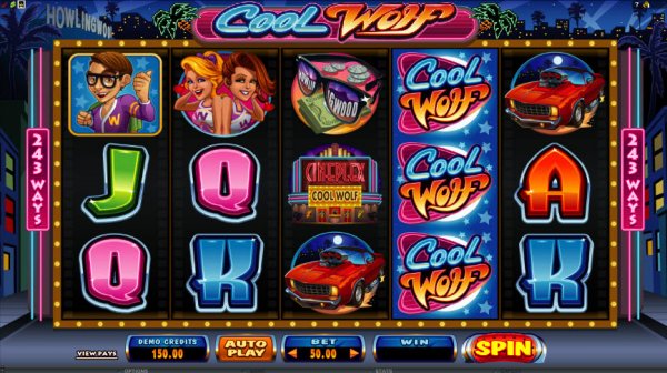 Cool Wolf Slot Game Reels