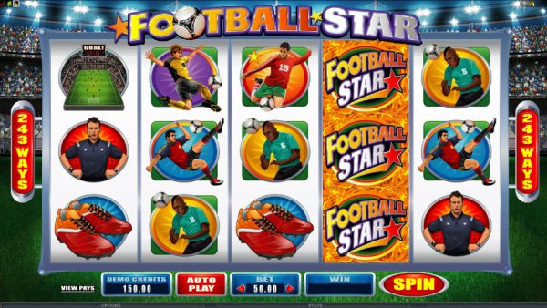 Football Star Slot Game Reels