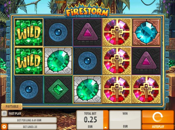 Firestorm Slot Game Reels