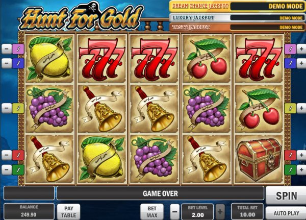 Hunt For Gold Slot Game Reels