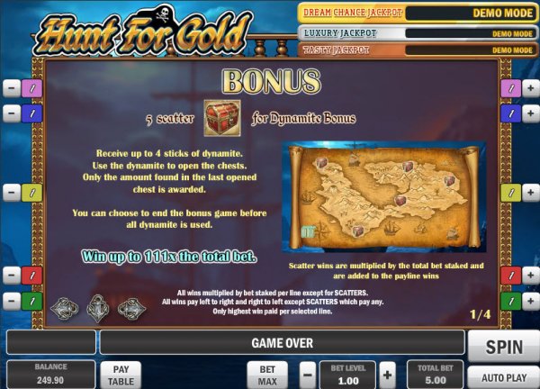 Hunt For Gold Slot Bonus