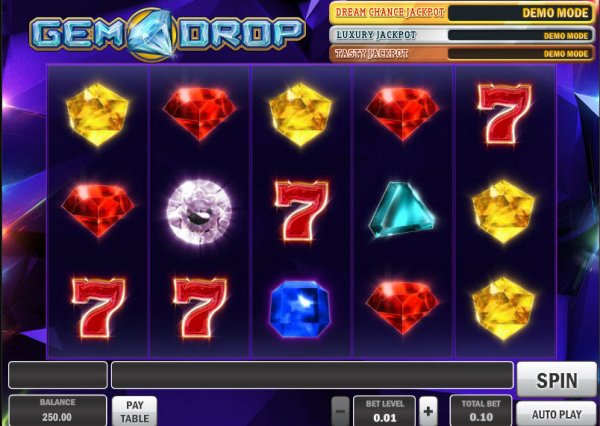 Gem Drop Slot Game Reels