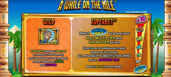 A While on the Nile Slot SuperBet Feature