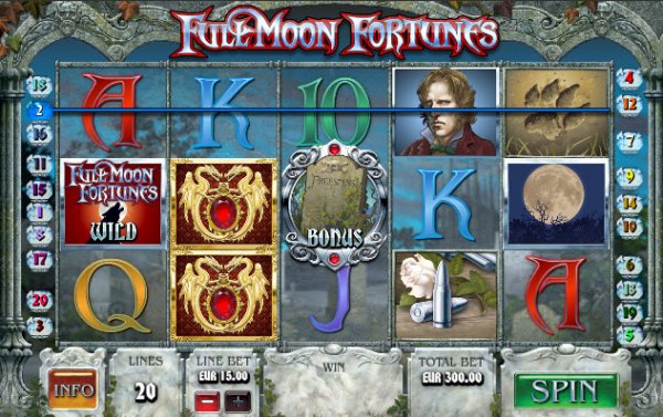 Full Moon Fortunes Slot Game Reels