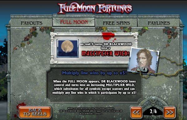 Full Moon Fortunes Slot Full Moon Feature