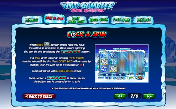 Wild Gambler II Arctic Adventure Slot Lock & Spin