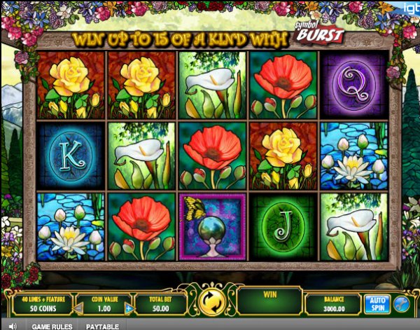 In Bloom Slot Game Reels
