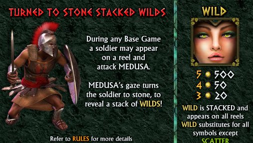 Medusa II Slot Stacked Wilds