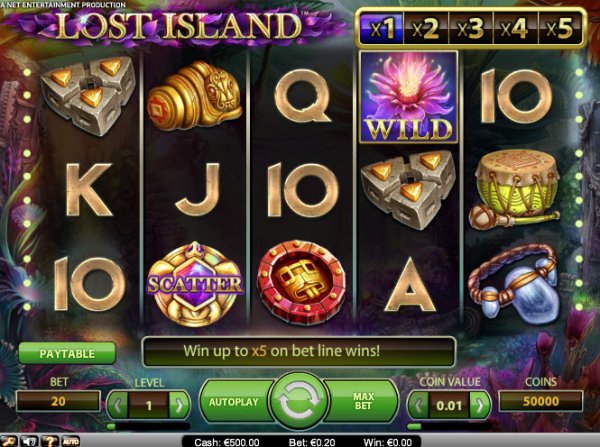 Lost Island Slot Game Reels