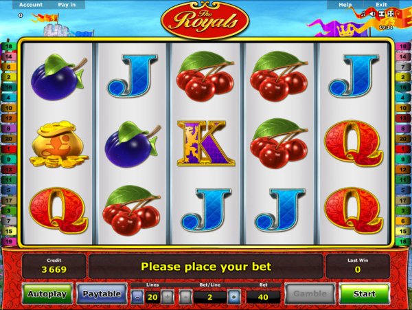 The Royals Slot Game Reels