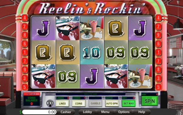 Reelin' & Rockin' Slot Game Reels