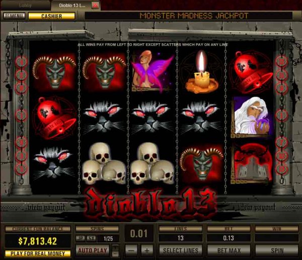 Screenshot of Dioblo 13 Progressive Slots from Top Game