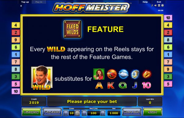 Hoff Meister Slot Feature