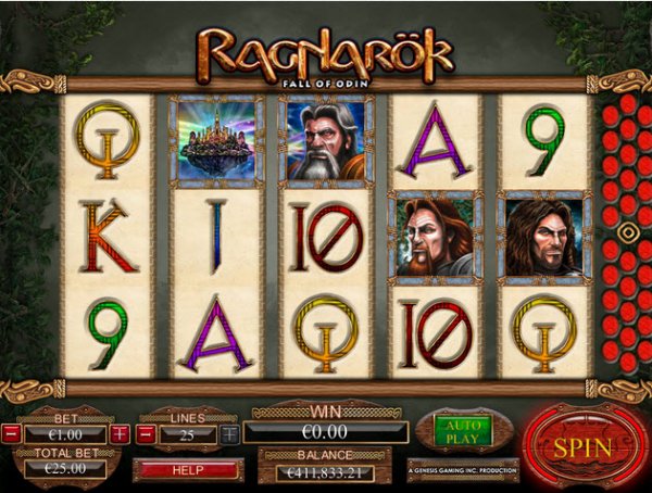 Ragnarok Fall of Odin Slot Game Reels