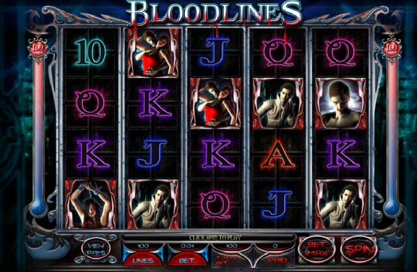 Bloodlines Slot Game Reels