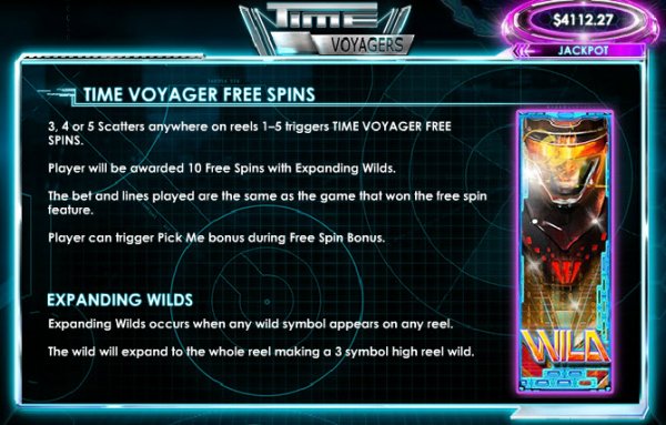 Time Voyagers Progressive Slot Free SPins