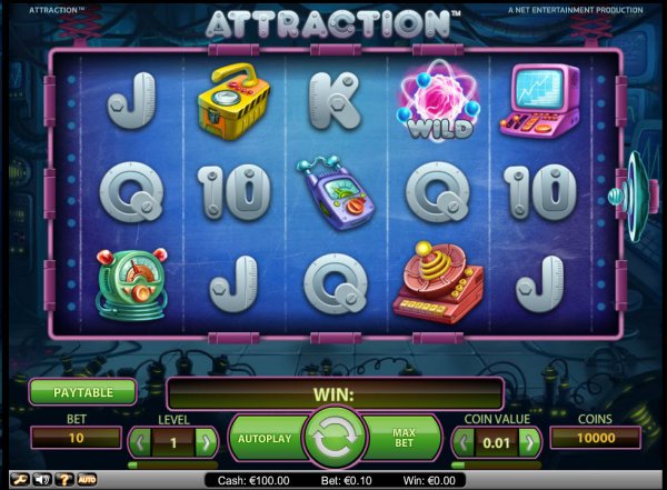 Attraction Slot Game Reels