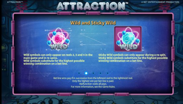 Attraction Slot Wilds and Sticky Wilds