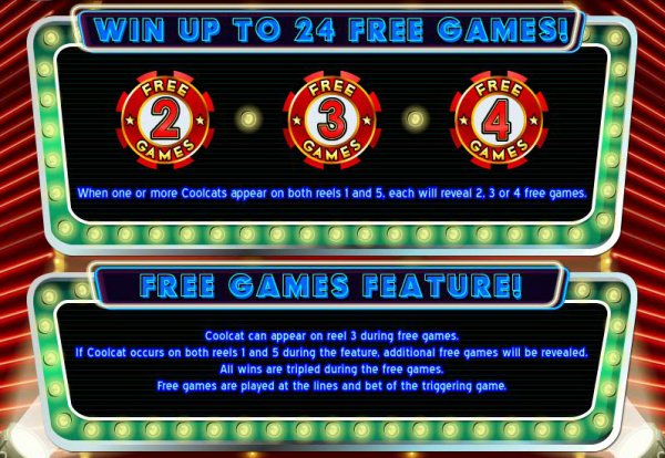 Cool Cat Casino Slot Features