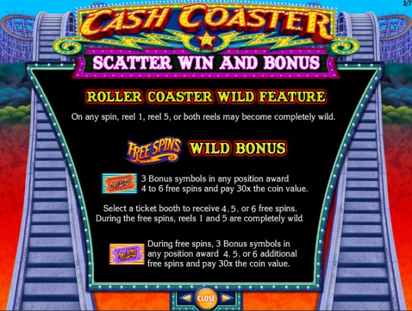 Cash Coaster Slot Scatter Win 7 Bonus