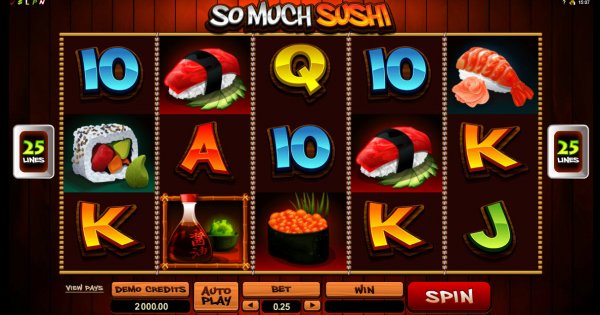 So Much Sushi Slot Game Reels