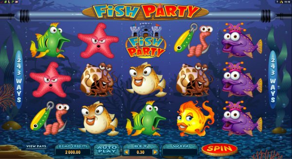 Fish Party Slot Game Reels